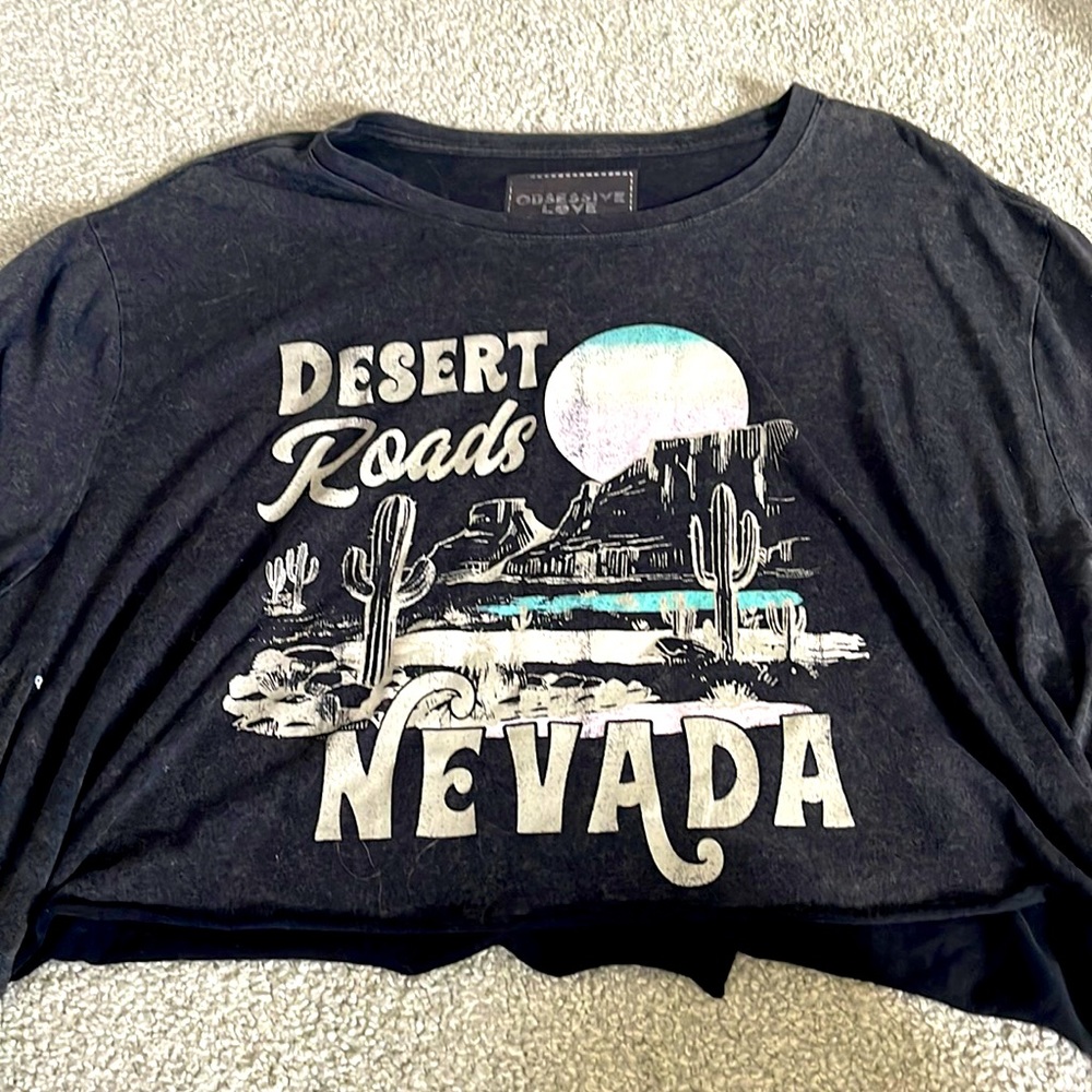 OBSESSIVE LOVE desert cropped shirt